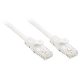 RJ45 Hálózat Csatlakozókábel CAT 6 U/UTP 0.50 m Fehér Védővel LINDY (48201)