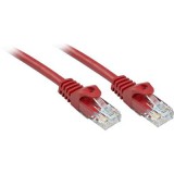 RJ45 Hálózat Csatlakozókábel CAT 6 U/UTP 0.50 m Piros Védővel LINDY (48181)