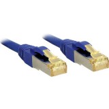 RJ45 Hálózat Csatlakozókábel CAT 6a S/FTP 1.00 m Kék Védővel LINDY (47277)