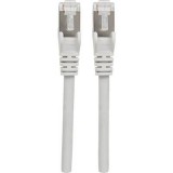 RJ45 Hálózat Csatlakozókábel CAT 6A S/FTP 1.50 m Szürke Fólia árnyékolás, Fonat árnyékolás, Halogénmentes Intellinet (317139)