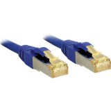 RJ45 Hálózat Csatlakozókábel CAT 6a S/FTP 3.00 m Kék Védővel LINDY (47280)