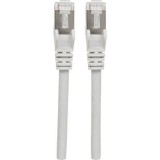 RJ45 Hálózat Csatlakozókábel CAT 6A S/FTP 3.00 m Szürke Fólia árnyékolás, Fonat árnyékolás, Árnyékolt, HDMI-re alkalmas, Halogénmentes Intellinet (740869)
