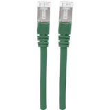 RJ45 Hálózat Csatlakozókábel CAT 6A S/FTP 5.00 m Zöld Fólia árnyékolás, Fonat árnyékolás, Árnyékolt, HDMI-re alkalmas, Halogénmentes Intellinet (740968)