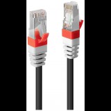 RJ45 Hálózat Csatlakozókábel CAT 6A S/STP 3.00 m Fekete LINDY (45365)