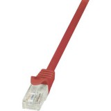 RJ45 Hálózati csatlakozókábel, CAT 5e U/UTP [1x RJ45 dugó - 1x RJ45 dugó] 3 m, piros LogiLink (CP1064U)