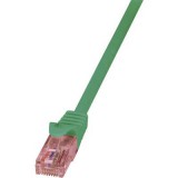 RJ45 Hálózati csatlakozókábel, lángálló, CAT 6 U/UTP [1x RJ45 dugó - 1x RJ45 dugó] 1 m, zöld LogiLink (CQ2035U) - UTP