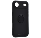 ROAR AMBER szilikon telefonvédő (tartógyűrű, mágneses, kameravédő) FEKETE Apple iPhone 17 Air