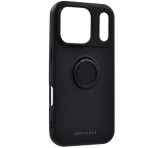 ROAR AMBER szilikon telefonvédő (tartógyűrű, mágneses, kameravédő) FEKETE Apple iPhone 17 Pro