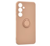 ROAR AMBER szilikon telefonvédő (tartógyűrű, mágneses, kameravédő) RÓZSASZÍN Samsung Galaxy S24 Plus (SM-S926)