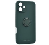 ROAR AMBER szilikon telefonvédő (tartógyűrű, mágneses, kameravédő) SÖTÉTZÖLD Apple iPhone 16 Plus