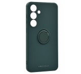 ROAR AMBER szilikon telefonvédő (tartógyűrű, mágneses, kameravédő) SÖTÉTZÖLD Samsung Galaxy S25 Plus (SM-S936)