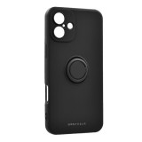Roar Apple iPhone 16 Plus Roar amber szilikon telefonvédő (tartógyűrű, mágneses, kameravédő) fekete