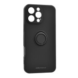 Roar Apple iPhone 16 Pro Max Roar amber szilikon telefonvédő (tartógyűrű, mágneses, kameravédő) fekete