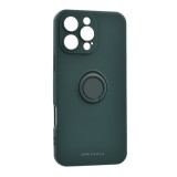 Roar Apple iPhone 16 Pro Roar amber szilikon telefonvédő (tartógyűrű, mágneses, kameravédő) sötétzöld