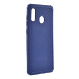 Roar CARBON ARMOR Samsung Galaxy A20 (SM-A205F) szilikon telefonvédő (közepesen ütésálló, karbon minta) kék