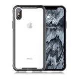 Roar Glass Airframe védő Apple iPhone XS Max 6.5 szilikon keret (BUMPER, közepesen ütésálló, edzett üveg hátlap) fekete