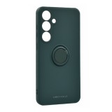 Roar Samsung Galaxy A15 (SM-A155) amber szilikon telefonvédő (tartógyűrű, mágneses, kameravédő) sötétzöld
