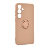 Roar Samsung Galaxy S24 Plus (SM-S926) amber szilikon telefonvédő (tartógyűrű, mágneses, kameravédő) rózsaszín