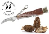 Robert Klaas Solingen Inox Mushroom Knife Gombász Zsebkés - Fa Markolattal És Tokkal (2205688-147)