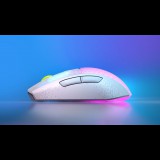 Roccat Burst Pro Air vezeték nélküli (2.4GHz és Bluetooth 5.2) optikai egér fehér (ROC-11-436) (ROC-11-436)