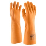 Rock Safety Cornsnake - Latexmártott Sav- és Lúgálló Munkavédelmi Kesztyű - narancssárga