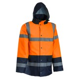 Rock Safety Flashback - Munkavédelmi láthatósági bélelt télikabát narancs