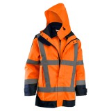 Rock Safety Wizard - Jól-láthatósági multifunkciós 4 az 1-ben télikabát és softshell dzseki