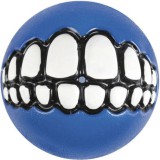 Rogz Grinz jutalomfalattal tölthető vigyori labda (L | 7.8 cm | Kék)