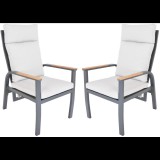 ROJAPLAST Annecy Duo alumínium kerti karosszék, 2 db (1318)