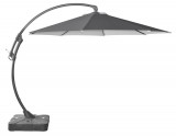 ROJAPLAST BANANA függő napernyő, hajtókarral - grafit - ø 330 cm