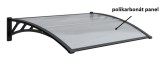 Rojaplast bejárati 120x80cm-es előtetőhöz polikarbonát pótpanel - átlátszó
