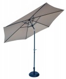 ROJAPLAST dönthető napernyő, talp nélkül - bézs - ø 300 cm