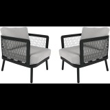 ROJAPLAST Edinburgh Duo alumínium kerti fotel, 2 db (614275-2S)