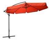 ROJAPLAST EXCLUSIVE függő napernyő hajtókarral, terrakotta - ø 300 cm - vízálló