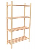 ROJAPLAST FENYŐFÁBÓL KÉSZÜLT NÉGYSZINTES POLC