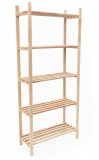Rojaplast fenyőfából készült ötszintes polc