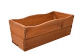 ROJAPLAST fenyőfából készült virágláda 44 cm - barna