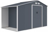 ROJAPLAST LUKE "B" fém kerti ház, tároló szürke - 342 x 191 x 202 cm