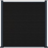 Rojaplast Modern WPC kerítéspanel, 180×180 cm, végzáró elemekkel, antracit (8595226713909)