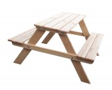 ROJAPLAST PIKNIK fenyőfából készült kerti bútor garnitúra gyerekeknek - natúr 12000