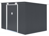 ROJAPLAST S2001C fém kerti ház, tároló, szürke - 261 x 181 x 176 cm S2001C