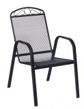 ROJAPLAST ZWMC-31 fém kerti szék, 56 x 69 x 93 cm - fekete 609