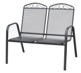 ROJAPLAST ZWMC-S28 fém kerti pad, 106 x 69 x 93 cm - fekete 609/4