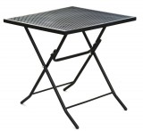 ROJAPLAST ZWMT-70F fém kerti összecsukható asztal, 70 x 70 x 72 cm - fekete 609/15