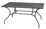 ROJAPLAST ZWMT-83 fém kerti asztal, 150 x 90 x 72 cm - fekete 609/9