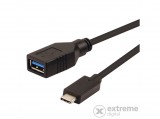 Roline 11.02.9030 USB 3.1-C - USB-A OTG Kábel, M/F. 15cm
