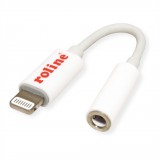 Roline 12.03.3214 Lightning apa - 3.5mm Jack anya Adapter (12.03.3214)