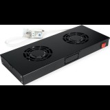 Roline 26.21.0271 19 coll Hálózati szekrény ventilátor Fekete (26.21.0271)