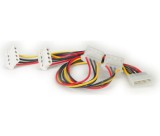 Roline belső Molex 4x tápelosztó kábel 90° 0,45m