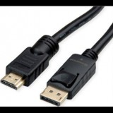 Roline DisplayPort 1.2 kábel HDMI kijelzőhöz - UHD, fekete, 10 m (11.04.5777)
